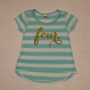 Toddler Girl “Four” Shirt